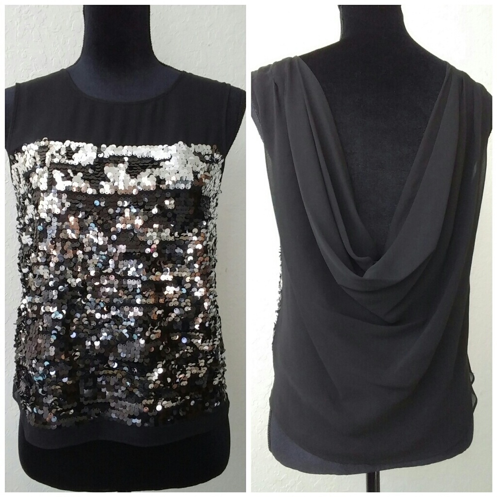 BcbgMaxazria sequined top